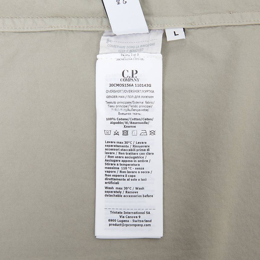 씨피컴퍼니(CP COMPANY) 남성 오버셔츠 자켓 20CMOS156A 110143G 904
