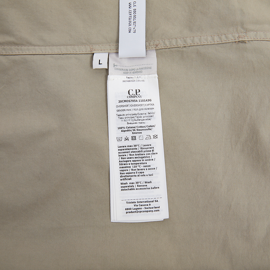 씨피컴퍼니(CP COMPANY) 남성 오버셔츠 자켓 20CMOS705A 110143G 904
