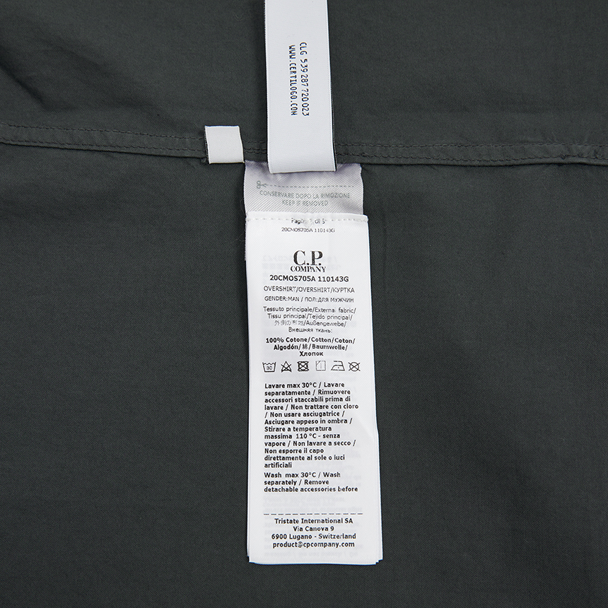씨피컴퍼니(CP COMPANY) 남성 오버셔츠 자켓 20CMOS705A 110143G 921