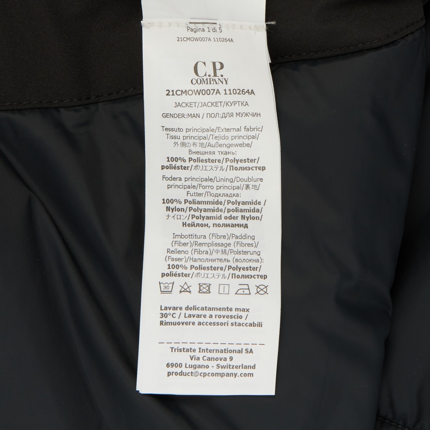 씨피컴퍼니(CP COMPANY) 남성 패딩 자켓 21CMOW007A 110264A 985