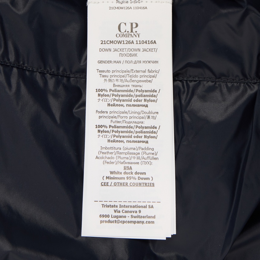씨피컴퍼니(CP COMPANY) 남성 패딩 점퍼 21CMOW126A 110416A 888