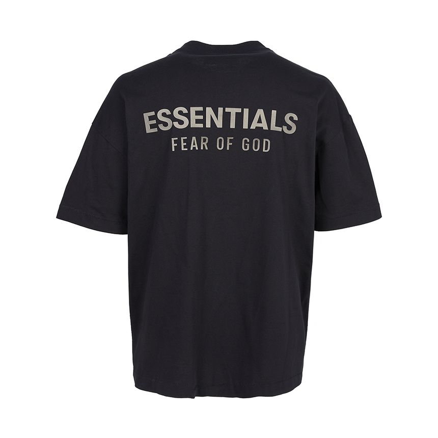 피어오브갓(FEAR OF GOD) 에센셜 남성 반팔티셔츠 125SP254190F JET BLACK