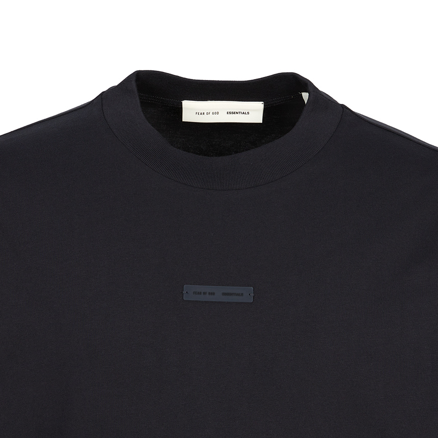 피어오브갓(FEAR OF GOD) 에센셜 남성 반팔티셔츠 125SP254190F JET BLACK