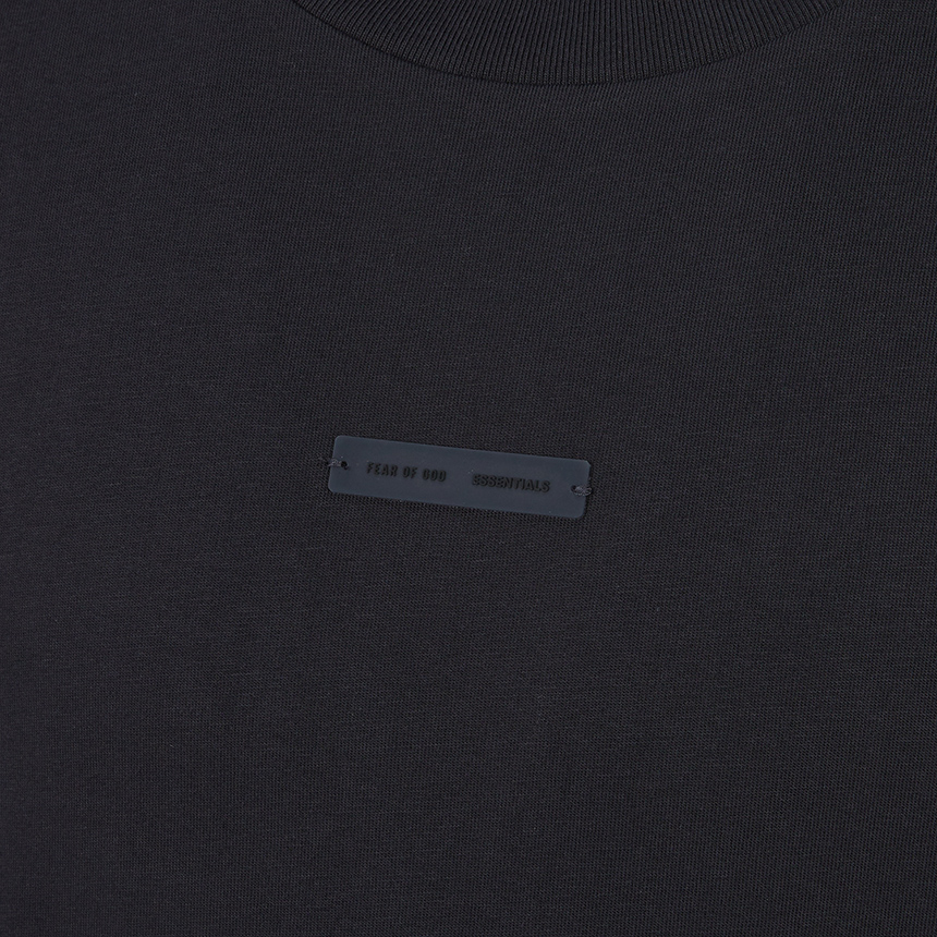피어오브갓(FEAR OF GOD) 에센셜 남성 반팔티셔츠 125SP254190F JET BLACK