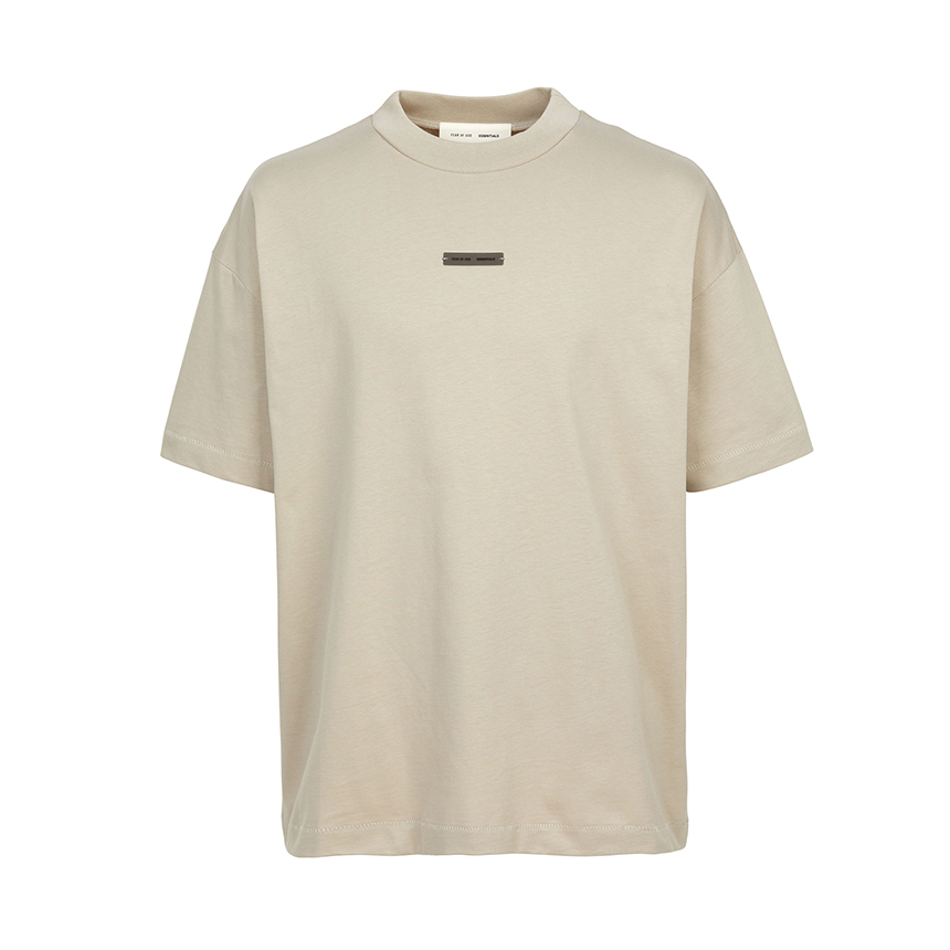 피어오브갓(FEAR OF GOD) 에센셜 남성 반팔티셔츠 125SP254191F TIMBER