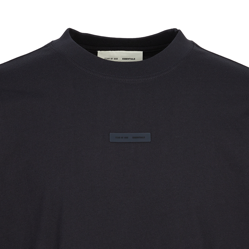 피어오브갓(FEAR OF GOD) 에센셜 남성 반팔티셔츠 125SP254280F JET BLACK
