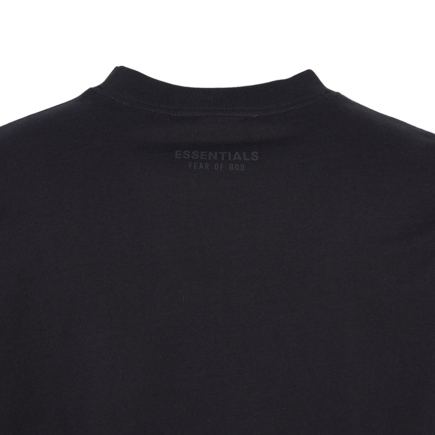 피어오브갓(FEAR OF GOD) 에센셜 남성 반팔티셔츠 125SP254280F JET BLACK