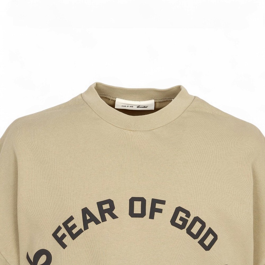 피어오브갓(FEAR OF GOD) 에센셜 남성 반팔티셔츠 125SP264112F FADED DUNE