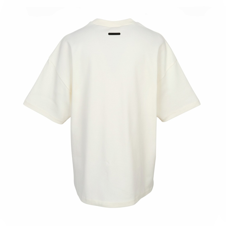 피어오브갓(FEAR OF GOD) 에센셜 남성 반팔티셔츠 125SP264413F IVORY