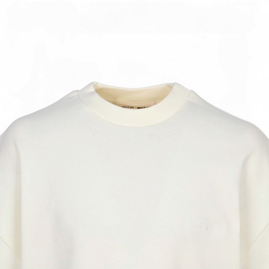 피어오브갓(FEAR OF GOD) 에센셜 남성 반팔티셔츠 125SP264413F IVORY