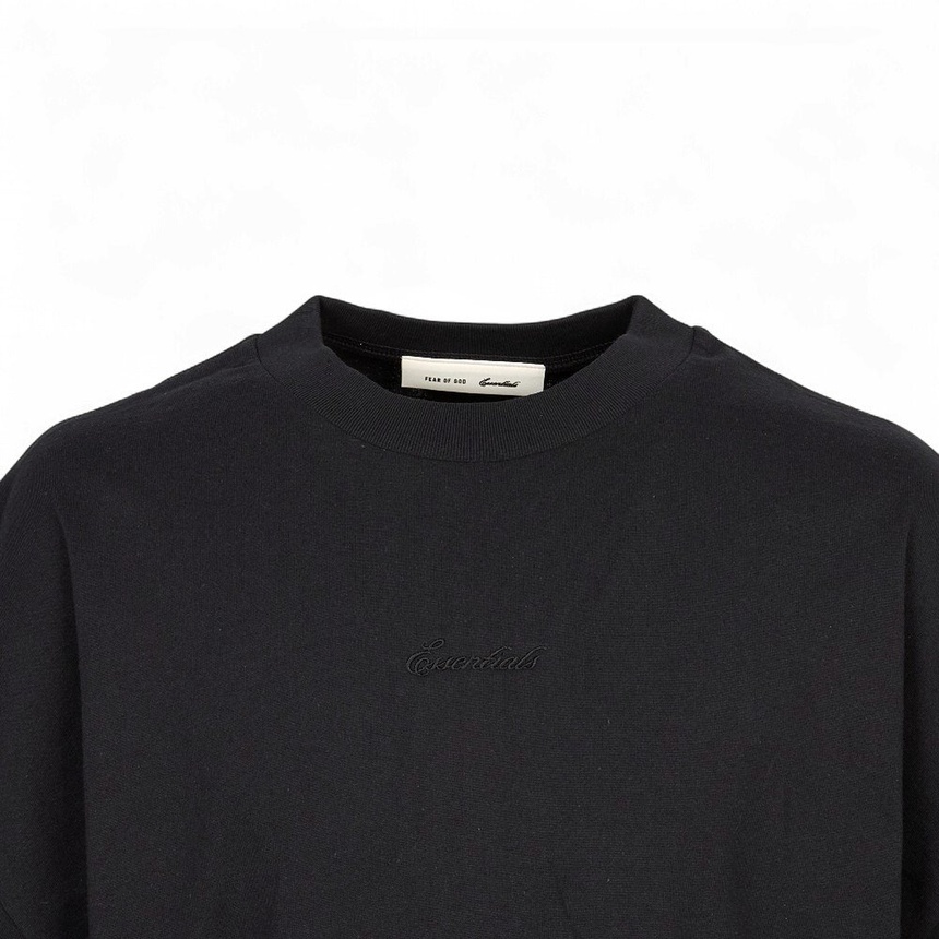 피어오브갓(FEAR OF GOD) 에센셜 남성 반팔티셔츠 125SP264591F BLACK