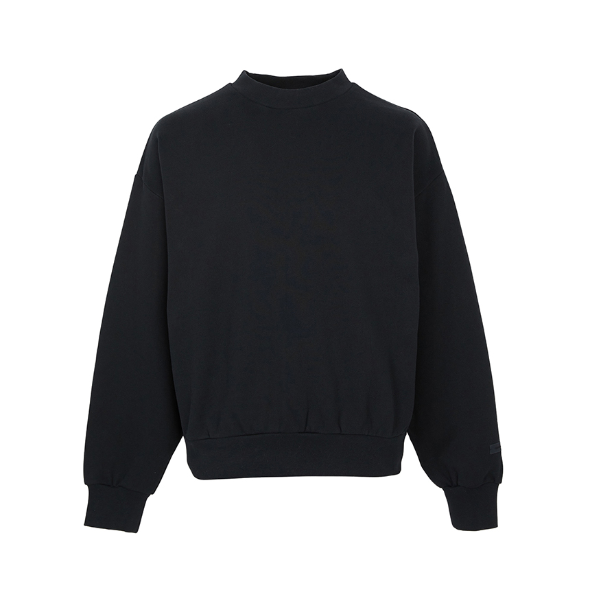 피어오브갓(FEAR OF GOD) 에센셜 남성 기모 맨투맨 192AS252040F JET BLACK