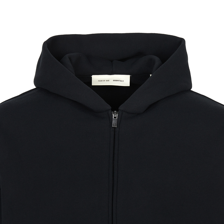 피어오브갓(FEAR OF GOD) 에센셜 남성 기모 후드 집업 192AS252071F VINTAGE BLACK