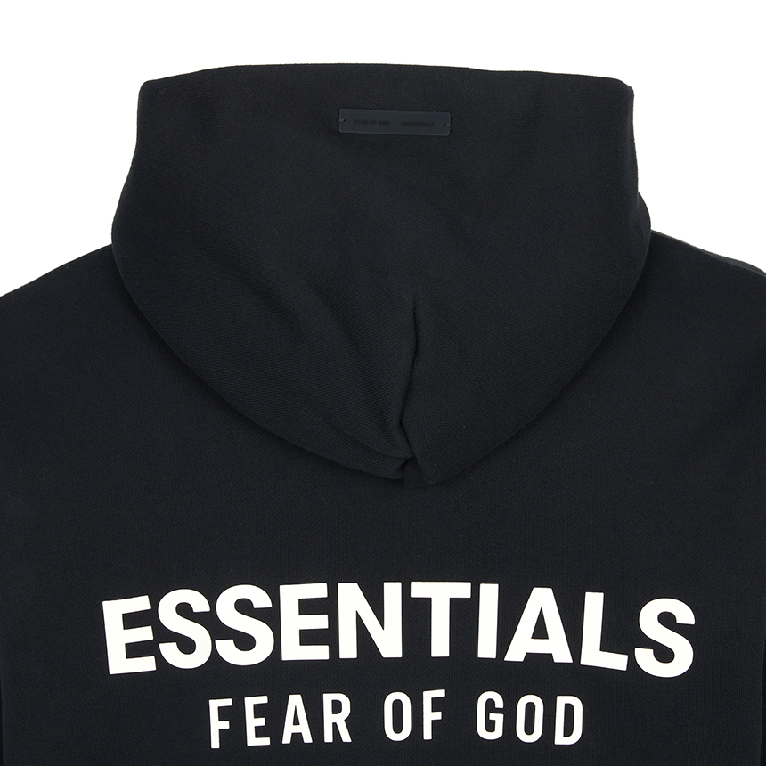 피어오브갓(FEAR OF GOD) 에센셜 남성 기모 후드 집업 192AS252071F VINTAGE BLACK