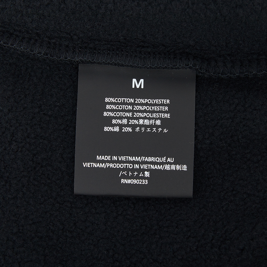 피어오브갓(FEAR OF GOD) 에센셜 남성 기모 후드 집업 192AS252071F VINTAGE BLACK