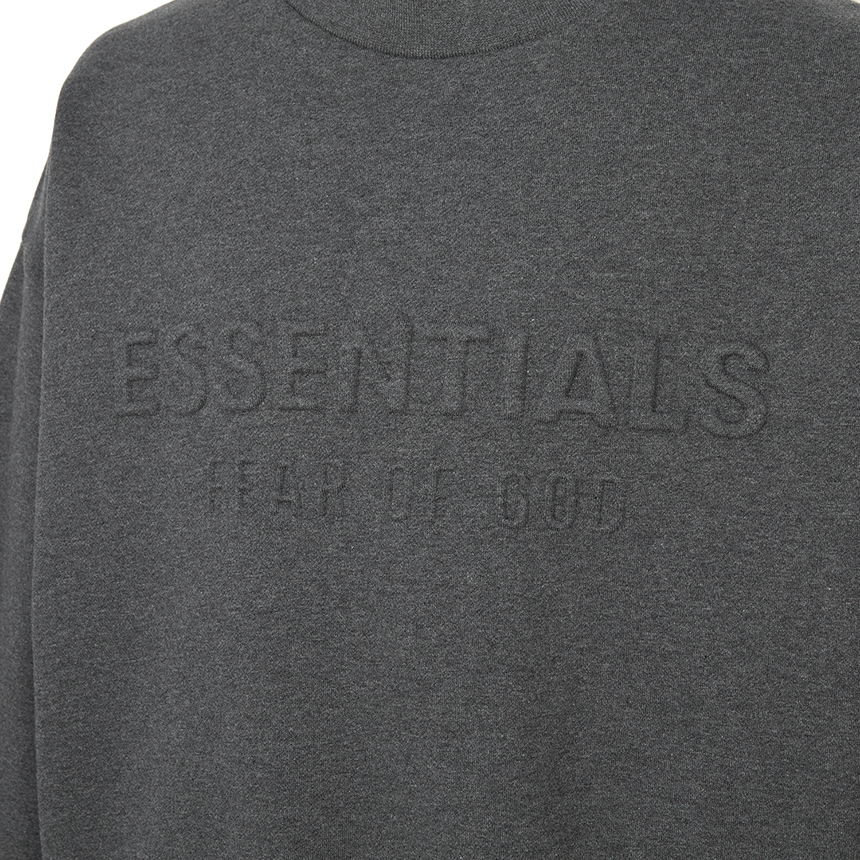피어오브갓(FEAR OF GOD) 에센셜 남성 기모 맨투맨 192HO256551F CHARCOAL HEATHER