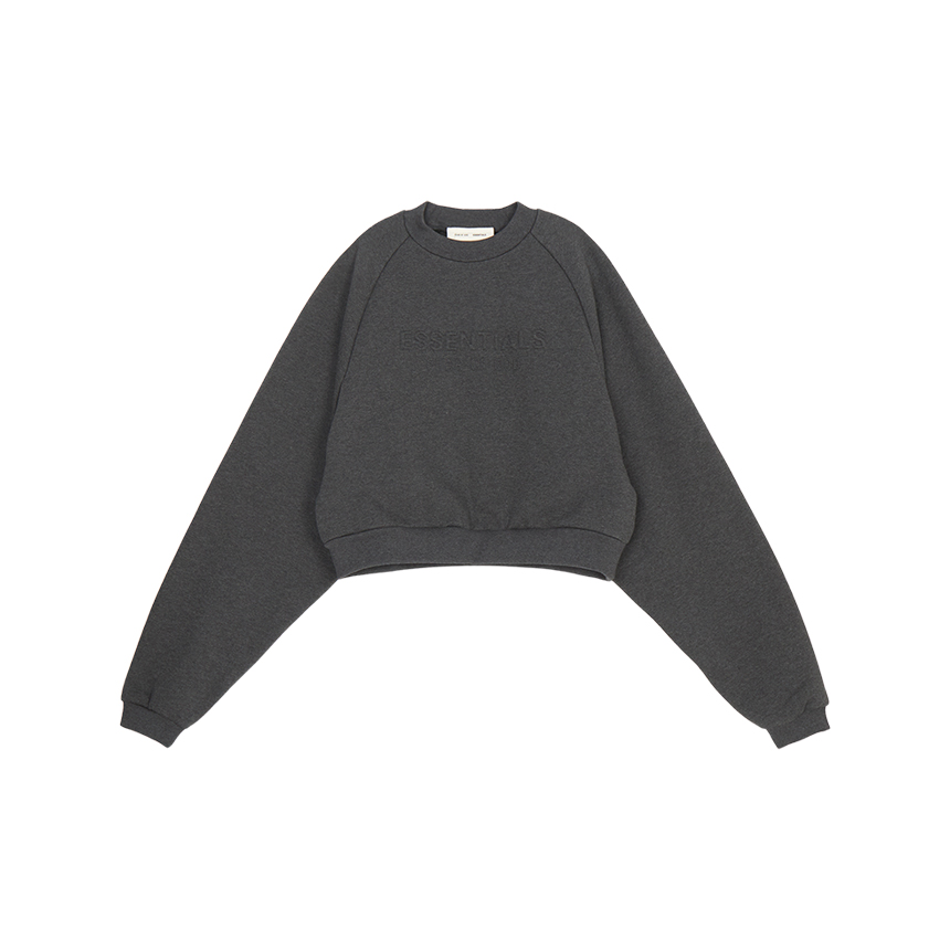 피어오브갓(FEAR OF GOD) 에센셜 여성 기모 맨투맨 192HO257831FW CHARCOAL HEATHER