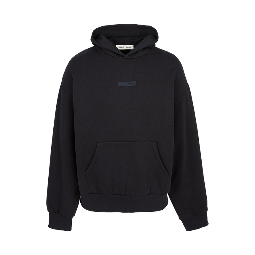 피어오브갓(FEAR OF GOD) 에센셜 남성 기모 후드티 192SP252050F JET BLACK