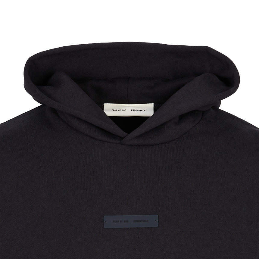 피어오브갓(FEAR OF GOD) 에센셜 남성 기모 후드티 192SP252050F JET BLACK