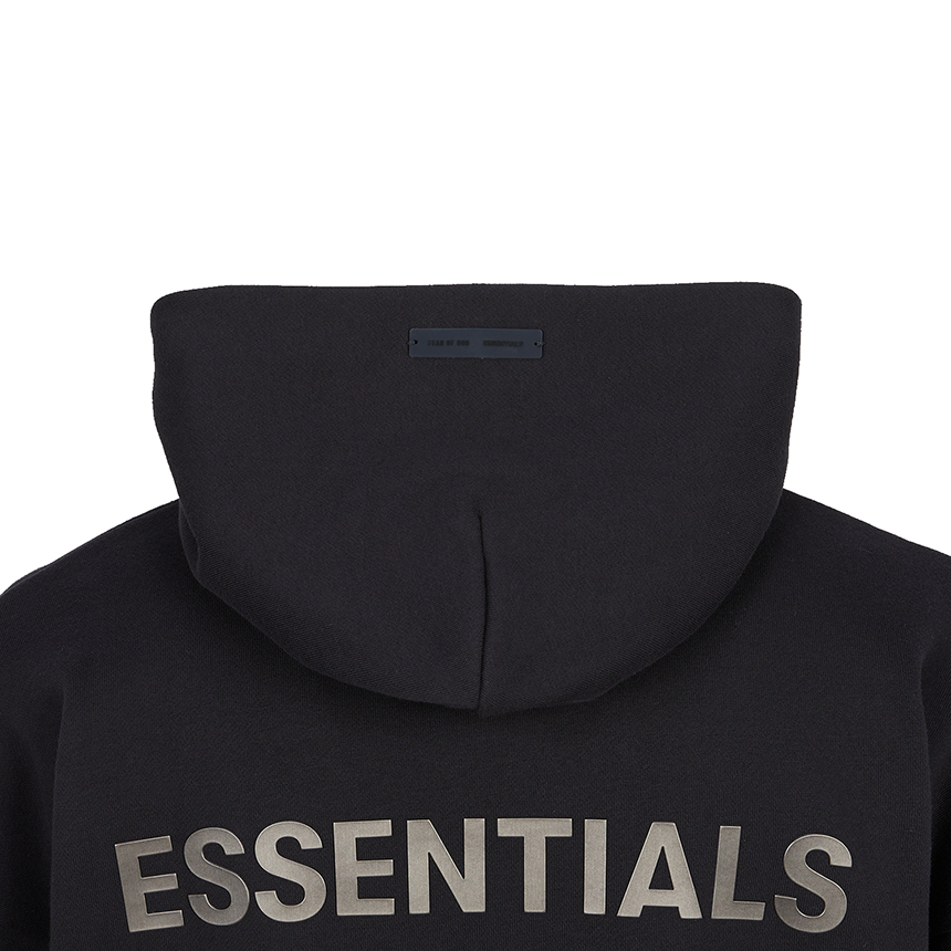 피어오브갓(FEAR OF GOD) 에센셜 남성 기모 후드티 192SP252050F JET BLACK