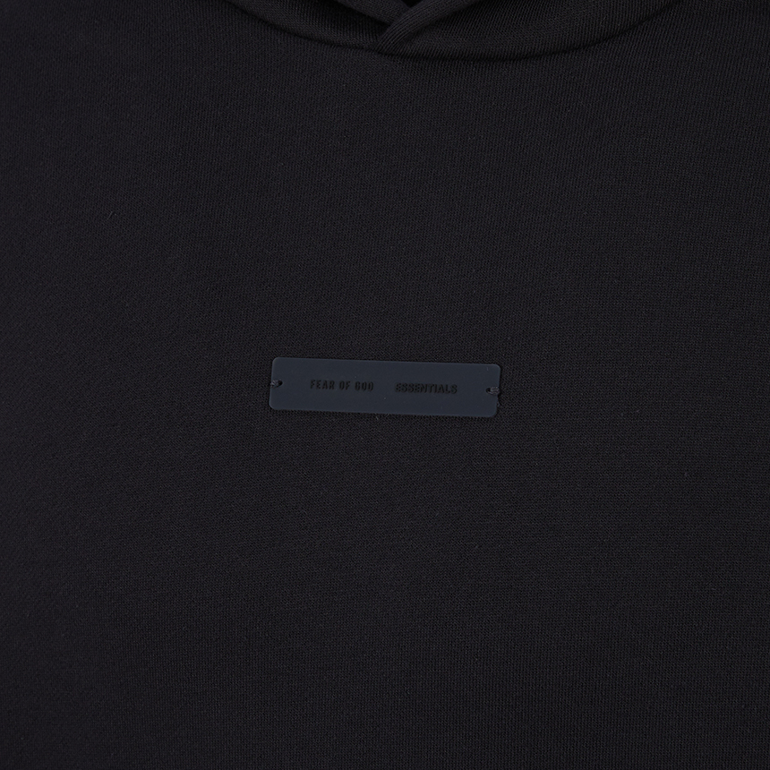 피어오브갓(FEAR OF GOD) 에센셜 남성 기모 후드티 192SP252050F JET BLACK