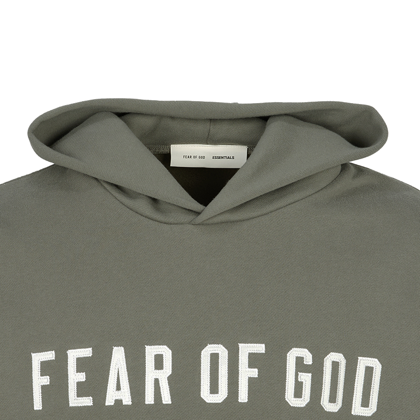피어오브갓(FEAR OF GOD) 에센셜 남성 기모 후드티 192SP256217F MOSS