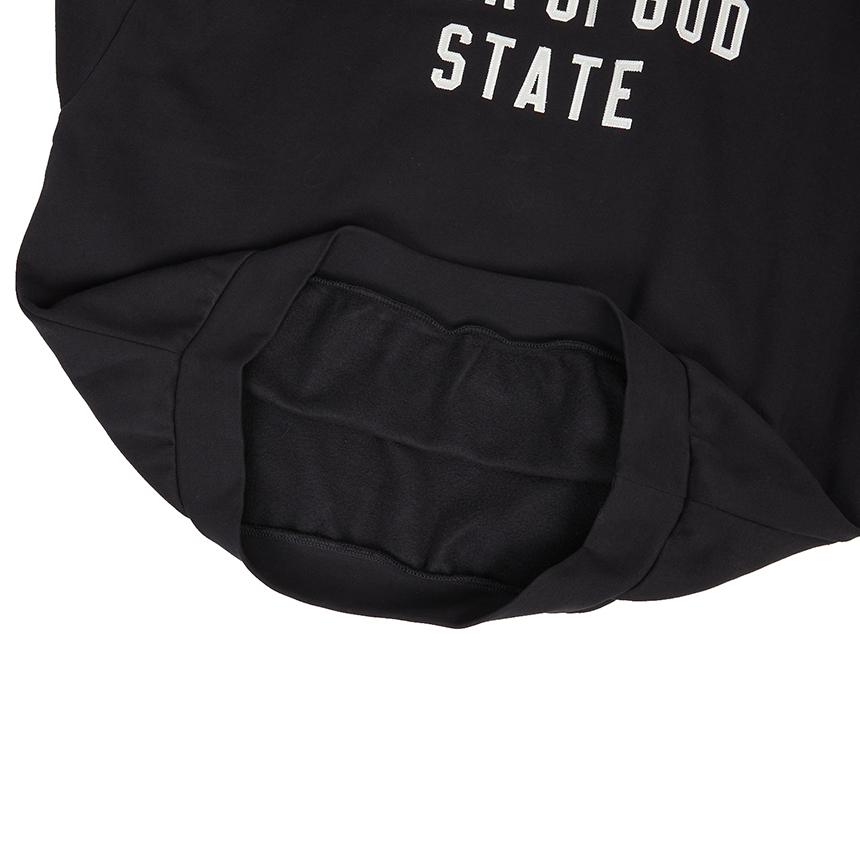 피어오브갓(FEAR OF GOD) 에센셜 남성 기모 맨투맨 192SP256550F JET BLACK