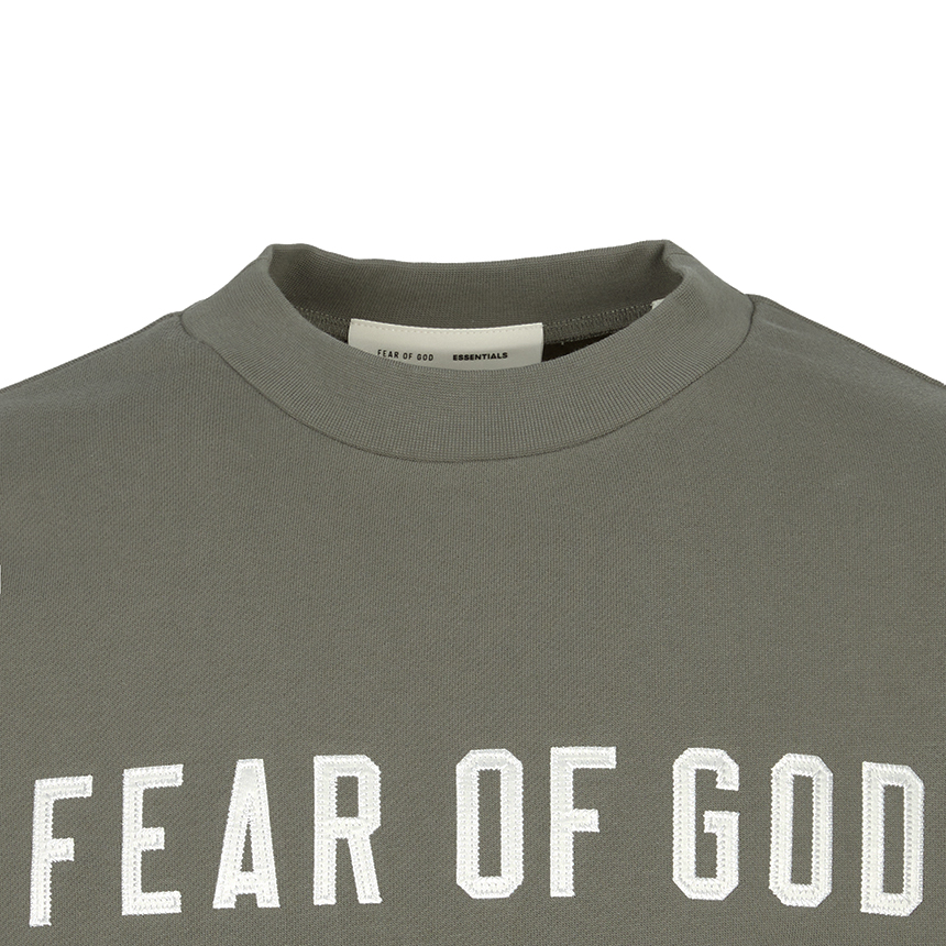 피어오브갓(FEAR OF GOD) 에센셜 남성 기모 맨투맨 192SP256557F MOSS