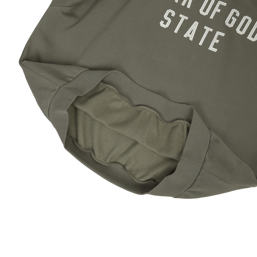 피어오브갓(FEAR OF GOD) 에센셜 남성 기모 맨투맨 192SP256557F MOSS