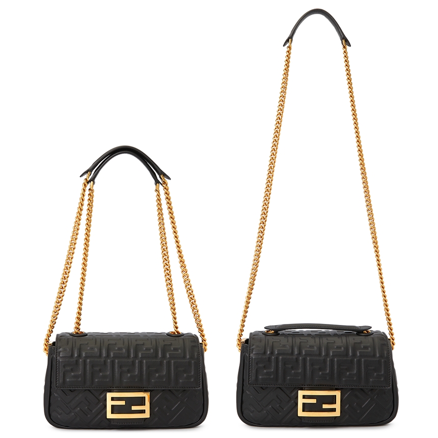 펜디(FENDI) 로고 바게트 미디움 여자 체인 숄더백 8BR793 AH9C F1CFJ