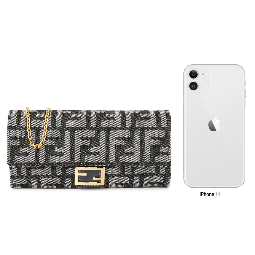 펜디(FENDI) 바게트 여성 체인 장지갑 8M0365 AUT4 F1UJ5
