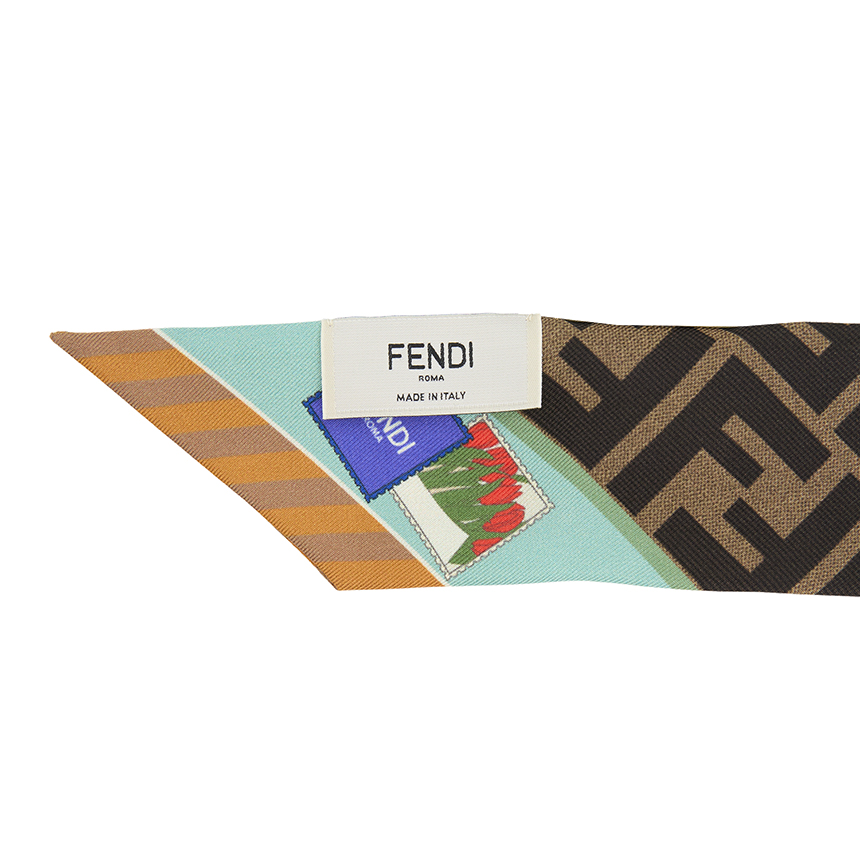 펜디(FENDI) 옵티컬 랩피 여성 실크 스카프 FXT011 B01U F1WO3