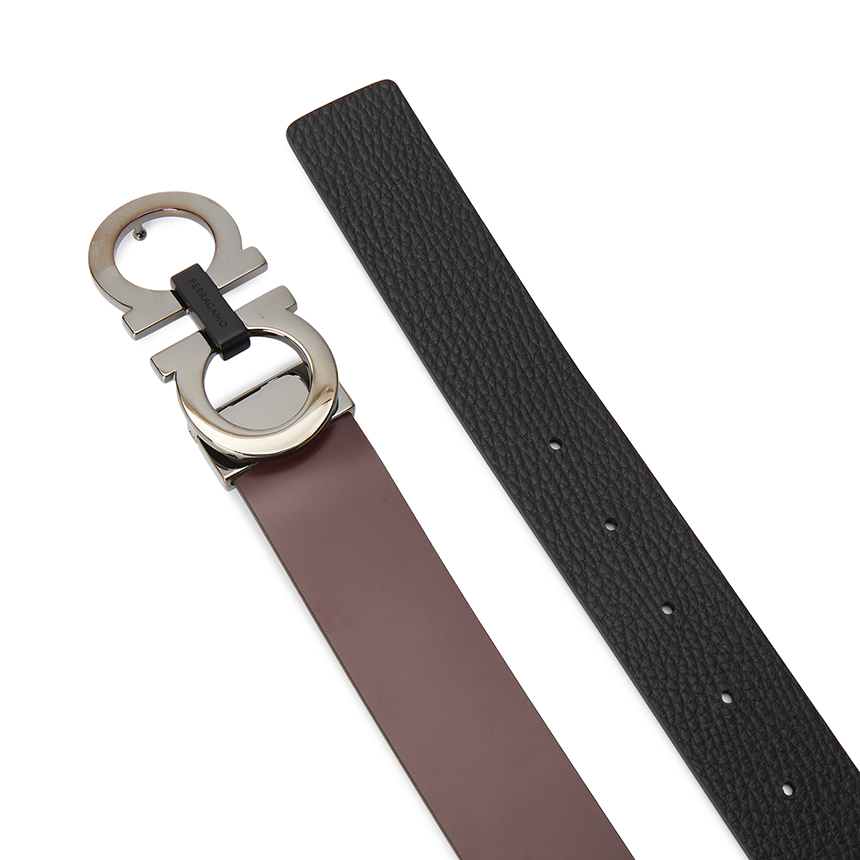 페라가모(FERRAGAMO) 간치니 남성 양면 벨트 (프리컷팅) 670391 0781608