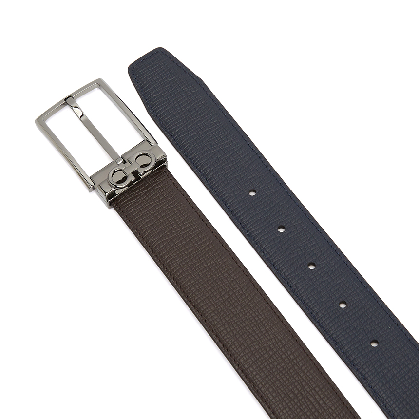 페라가모(FERRAGAMO) 간치니 남성 양면 벨트 (프리컷팅) 67A037 0785999