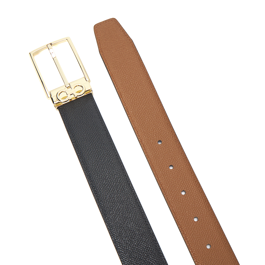 페라가모(FERRAGAMO) 간치니 남성 양면 벨트 (프리컷팅) 67A037 0790180