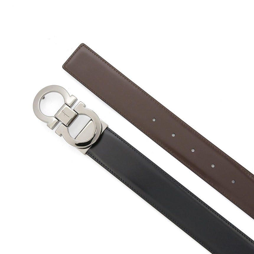페라가모(FERRAGAMO) 스크래치 간치니 남성 양면 벨트 67 9535 001 0644557 (프리컷팅) SA_67 9535 001 0644557_027