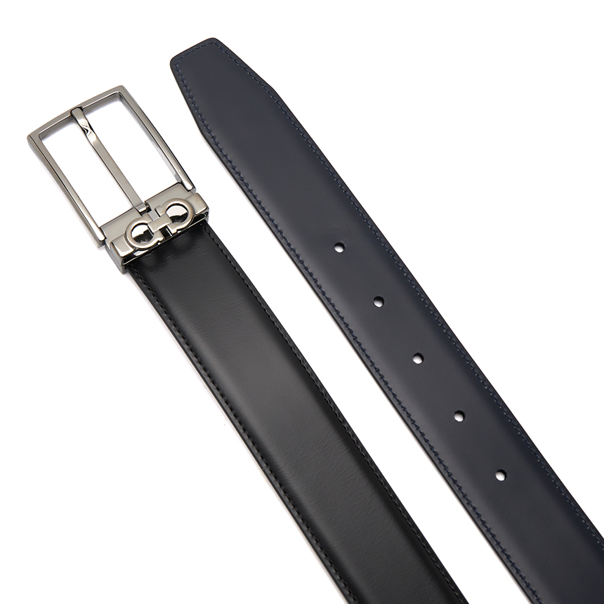 페라가모(FERRAGAMO) 스크래치 간치니 남성 양면 벨트 67 A037 055 0776302 (프리컷팅) SC_67 A037 055 0776302_063