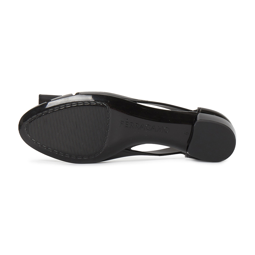 페라가모(FERRAGAMO) 바라 보우 여성 젤리 플랫슈즈 (발볼 C) NARA JELLY 0785441