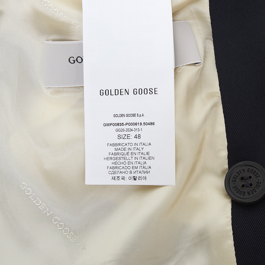 골든구스(GOLDEN GOOSE) 더블 브레스트 남성 자켓 GMP00835 P000619 50486