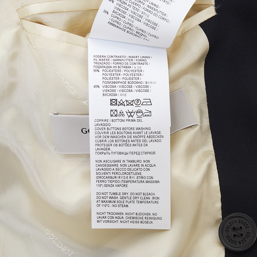 골든구스(GOLDEN GOOSE) 더블 브레스트 남성 자켓 GMP00835 P000619 50486