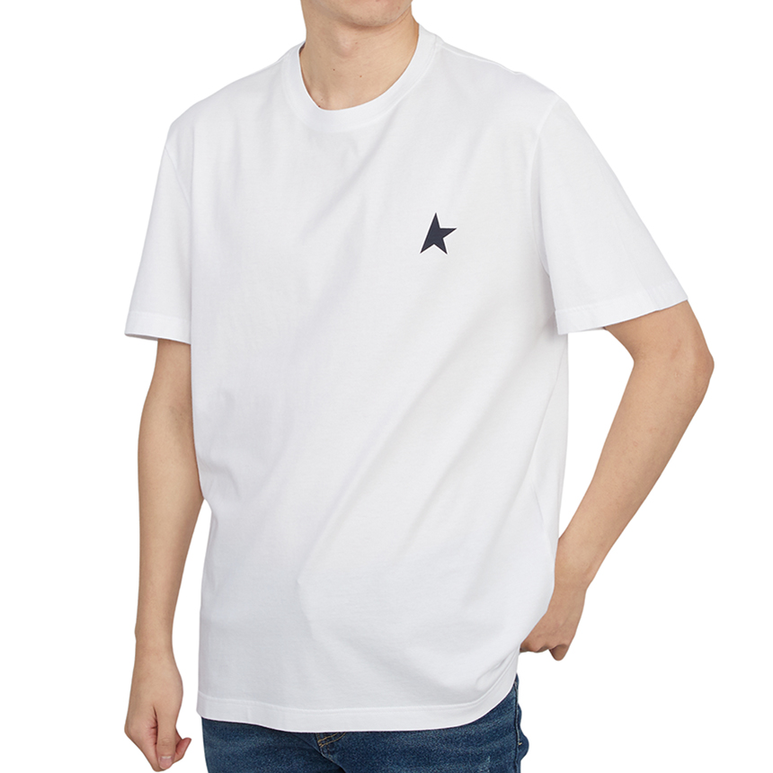 골든구스(GOLDEN GOOSE) 스타 컬렉션 남자 반팔티셔츠 레귤러핏 GMP01220 P000865 11443
