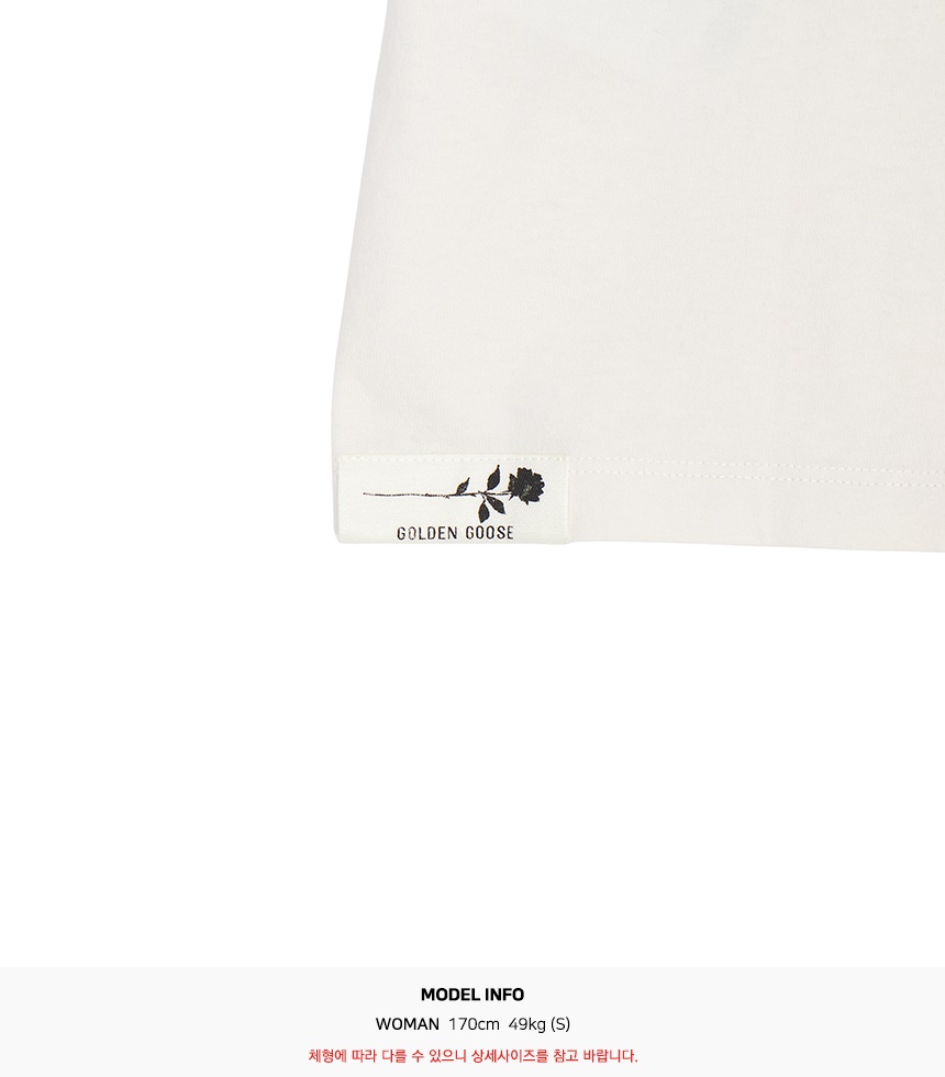 골든구스(GOLDEN GOOSE) 여성 반팔티셔츠 GWP01874 P002127 82432