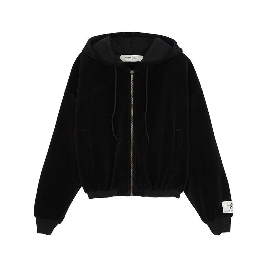 골든구스(GOLDEN GOOSE) 여성 후드 집업 GWP02327 P002130 90100