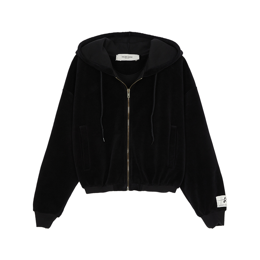 골든구스(GOLDEN GOOSE) 여성 후드 집업 GWP02327 P002130 90100