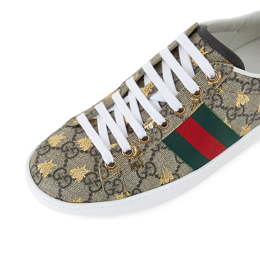구찌(GUCCI) 에이스 GG 슈프림 꿀벌 여자 스니커즈 550051 9N050 8465