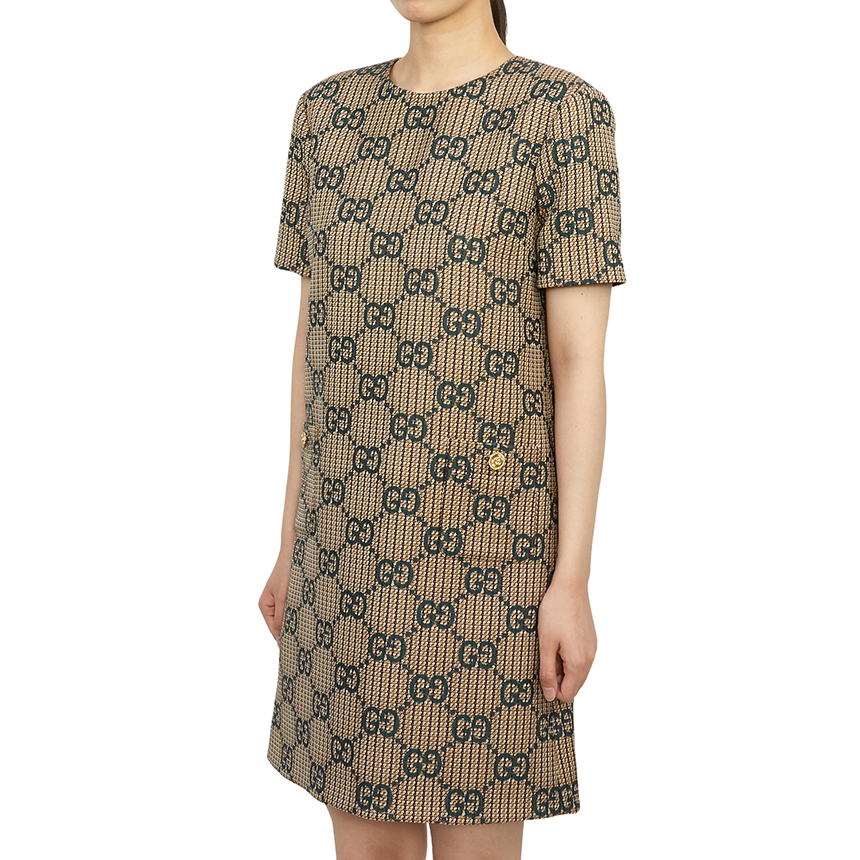 구찌(GUCCI) 여성 반팔 미니 원피스 771431 ZAO94 9672