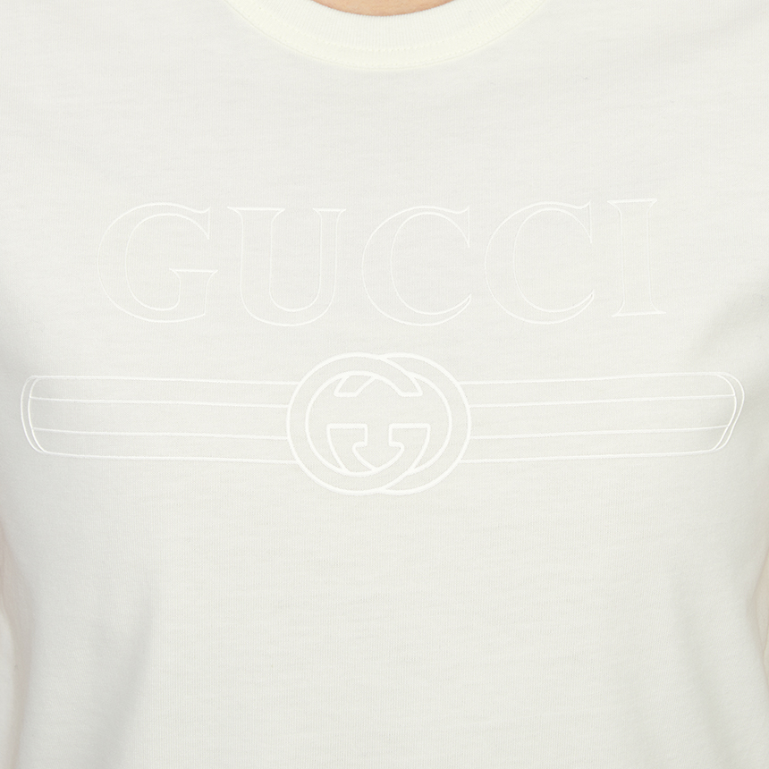 구찌(GUCCI) 여성 반팔티셔츠 805285 XJHQ1 9750