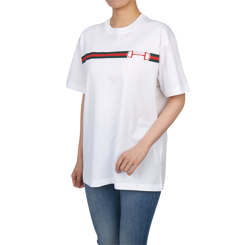 구찌(GUCCI) 여성 반팔티셔츠 837959 XJHM5 9081