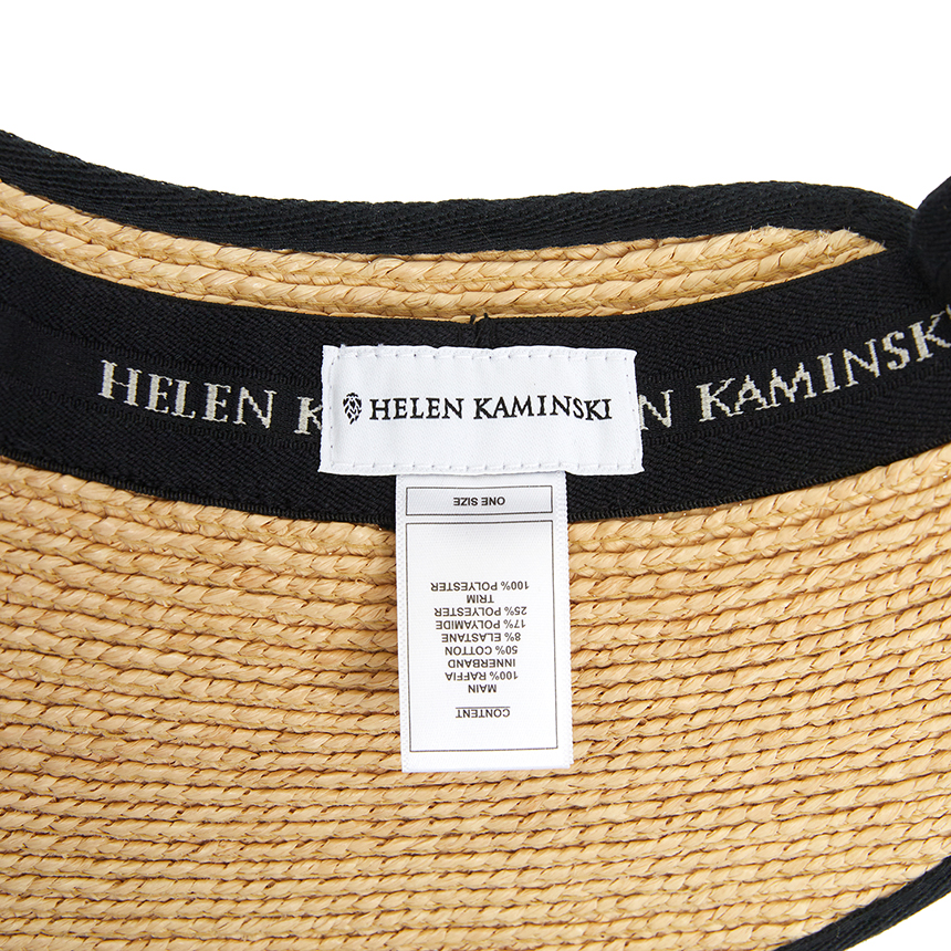 헬렌카민스키(HELEN KAMINSKI) 미타 바이저 모자 HAT50220 NATURAL MIDNIGHT