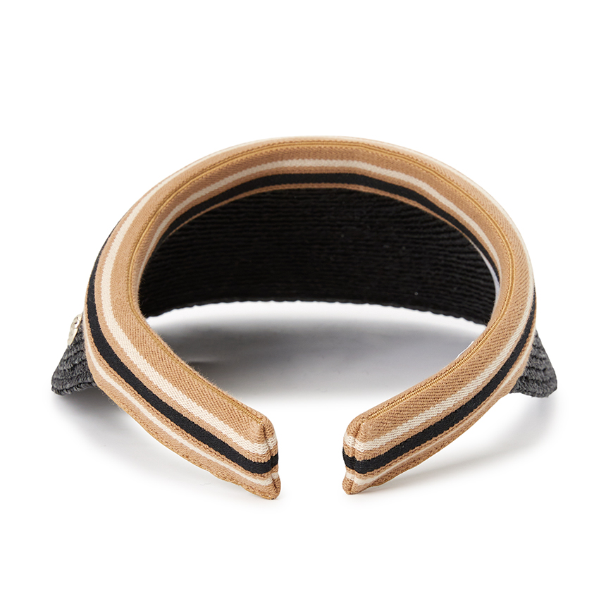 헬렌카민스키(HELEN KAMINSKI) 비앙카 여성 바이저 HAT50265 CHARCOAL BLACK STRIPE